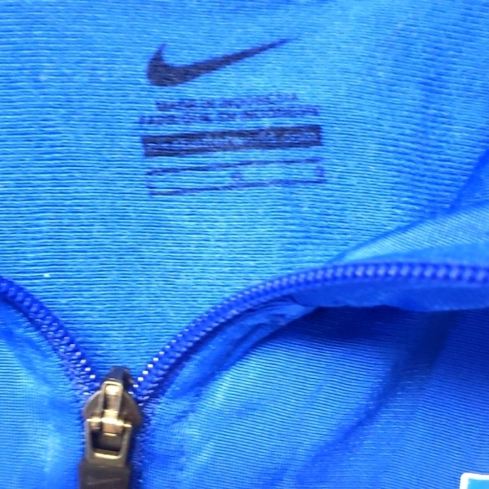 𝅺Nike Blue Large Zip Up Jacket Lightweight - Picture 4 of 4